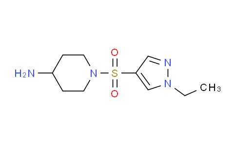 CAS No. 1019006-27-9, 1-((1-Ethyl-1H-pyrazol-4-yl)sulfonyl)piperidin-4-amine