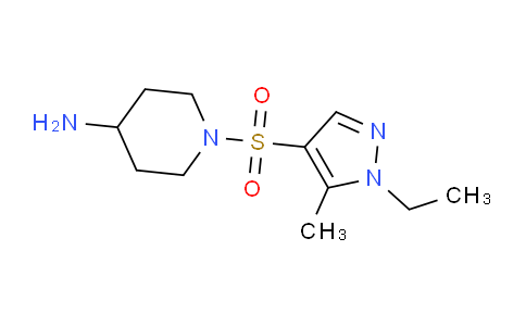 CAS No. 1019006-31-5, 1-((1-Ethyl-5-methyl-1H-pyrazol-4-yl)sulfonyl)piperidin-4-amine