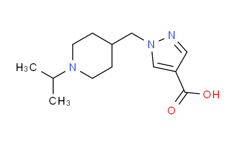 CAS No. 1316222-36-2, 1-((1-Isopropylpiperidin-4-yl)methyl)-1H-pyrazole-4-carboxylic acid