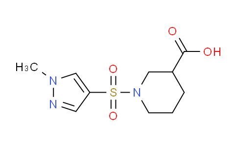 CAS No. 957301-79-0, 1-((1-Methyl-1H-pyrazol-4-yl)sulfonyl)piperidine-3-carboxylic acid