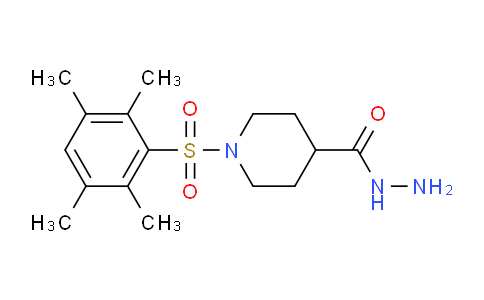 CAS No. 956576-55-9, 1-((2,3,5,6-Tetramethylphenyl)sulfonyl)piperidine-4-carbohydrazide