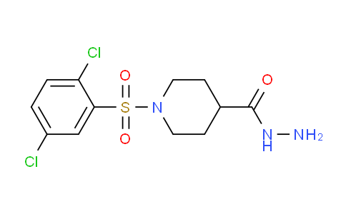 CAS No. 309278-23-7, 1-((2,5-Dichlorophenyl)sulfonyl)piperidine-4-carbohydrazide