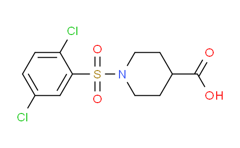 CAS No. 593261-86-0, 1-((2,5-Dichlorophenyl)sulfonyl)piperidine-4-carboxylic acid