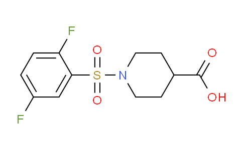 CAS No. 847759-02-8, 1-((2,5-Difluorophenyl)sulfonyl)piperidine-4-carboxylic acid
