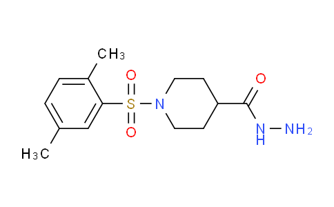 CAS No. 898139-97-4, 1-((2,5-Dimethylphenyl)sulfonyl)piperidine-4-carbohydrazide