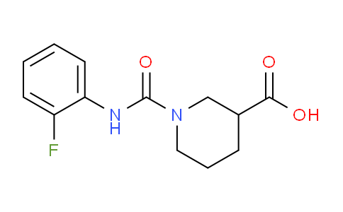 CAS No. 923226-69-1, 1-((2-Fluorophenyl)carbamoyl)piperidine-3-carboxylic acid