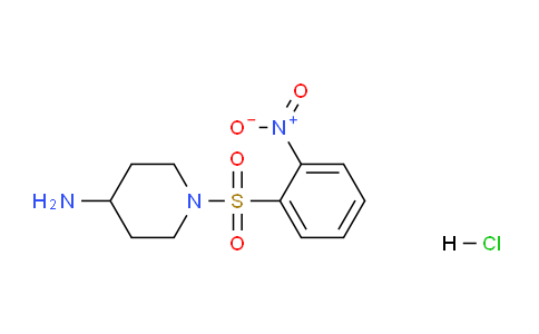 CAS No. 468720-14-1, 1-((2-Nitrophenyl)sulfonyl)piperidin-4-amine hydrochloride