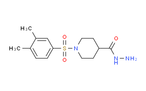CAS No. 898148-28-2, 1-((3,4-Dimethylphenyl)sulfonyl)piperidine-4-carbohydrazide