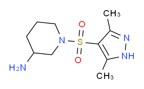 CAS No. 1234345-46-0, 1-((3,5-Dimethyl-1H-pyrazol-4-yl)sulfonyl)piperidin-3-amine