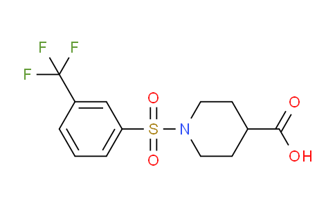 CAS No. 630049-57-9, 1-((3-(Trifluoromethyl)phenyl)sulfonyl)piperidine-4-carboxylic acid