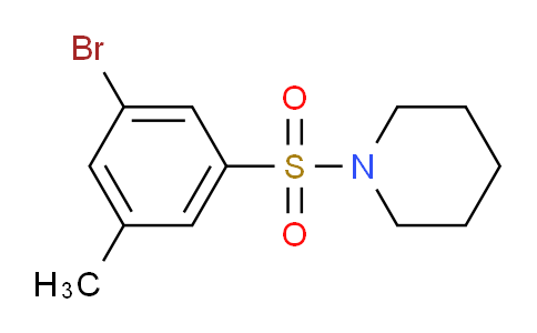 CAS No. 1020252-95-2, 1-((3-Bromo-5-methylphenyl)sulfonyl)piperidine