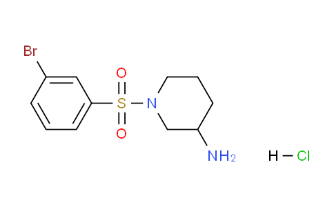 CAS No. 1353978-37-6, 1-((3-Bromophenyl)sulfonyl)piperidin-3-amine hydrochloride
