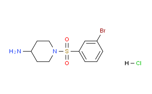 CAS No. 1353980-79-6, 1-((3-Bromophenyl)sulfonyl)piperidin-4-amine hydrochloride