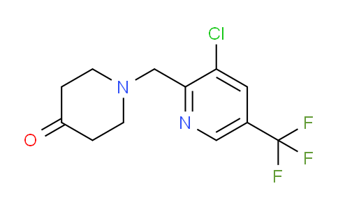 CAS No. 1057282-45-7, 1-((3-Chloro-5-(trifluoromethyl)pyridin-2-yl)methyl)piperidin-4-one