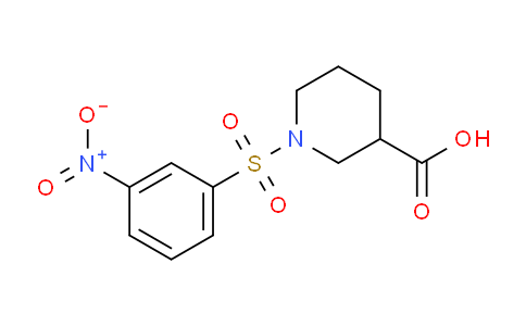 CAS No. 321970-60-9, 1-((3-Nitrophenyl)sulfonyl)piperidine-3-carboxylic acid