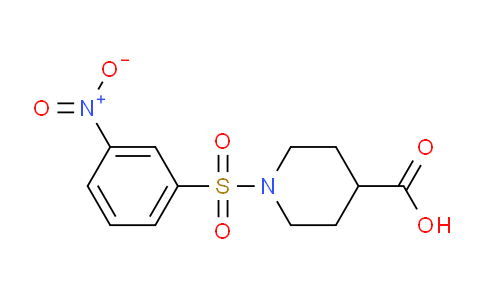 CAS No. 321970-61-0, 1-((3-Nitrophenyl)sulfonyl)piperidine-4-carboxylic acid