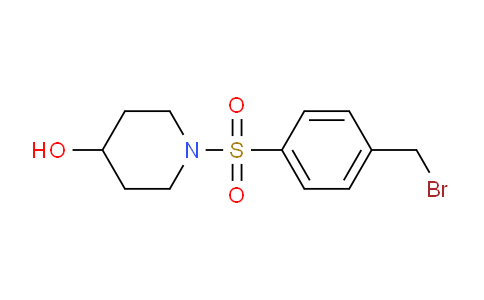 CAS No. 1417793-62-4, 1-((4-(Bromomethyl)phenyl)sulfonyl)piperidin-4-ol