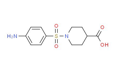 CAS No. 436092-84-1, 1-((4-Aminophenyl)sulfonyl)piperidine-4-carboxylic acid