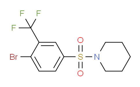 CAS No. 1065074-37-4, 1-((4-Bromo-3-(trifluoromethyl)phenyl)sulfonyl)piperidine