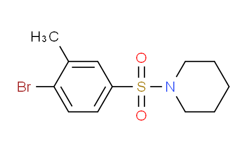 CAS No. 332906-22-6, 1-((4-Bromo-3-methylphenyl)sulfonyl)piperidine