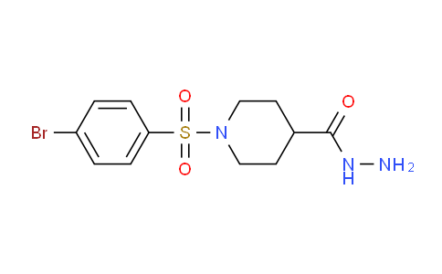 CAS No. 590376-86-6, 1-((4-Bromophenyl)sulfonyl)piperidine-4-carbohydrazide
