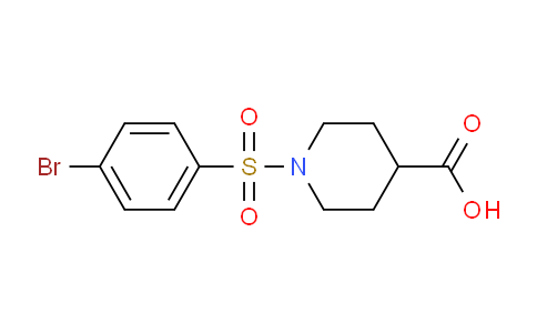 CAS No. 203519-01-1, 1-((4-Bromophenyl)sulfonyl)piperidine-4-carboxylic acid