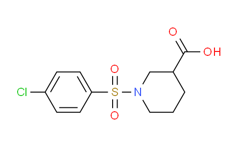 CAS No. 321970-56-3, 1-((4-Chlorophenyl)sulfonyl)piperidine-3-carboxylic acid
