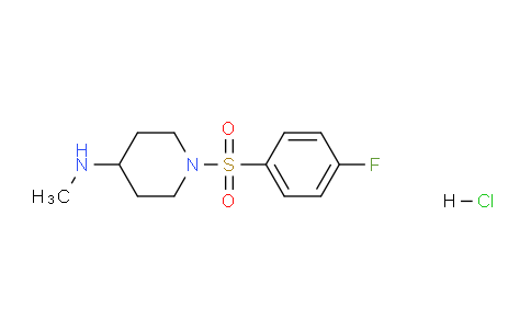 CAS No. 1353958-87-8, 1-((4-Fluorophenyl)sulfonyl)-N-methylpiperidin-4-amine hydrochloride