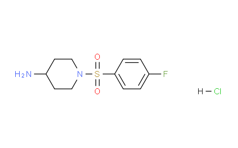 CAS No. 442124-75-6, 1-((4-Fluorophenyl)sulfonyl)piperidin-4-amine hydrochloride