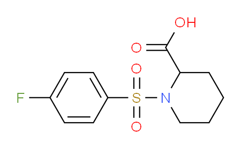 CAS No. 475041-04-4, 1-((4-Fluorophenyl)sulfonyl)piperidine-2-carboxylic acid