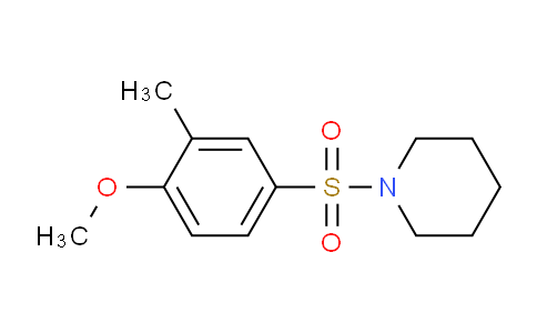 CAS No. 457961-34-1, 1-((4-Methoxy-3-methylphenyl)sulfonyl)piperidine