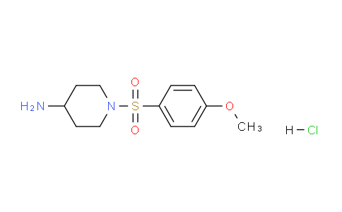 CAS No. 442124-65-4, 1-((4-Methoxyphenyl)sulfonyl)piperidin-4-amine hydrochloride