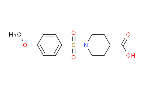 CAS No. 385398-15-2, 1-((4-Methoxyphenyl)sulfonyl)piperidine-4-carboxylic acid
