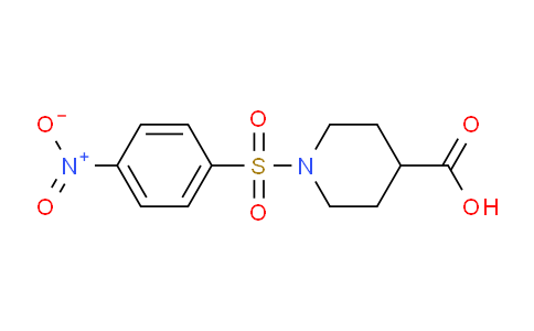 CAS No. 331828-49-0, 1-((4-Nitrophenyl)sulfonyl)piperidine-4-carboxylic acid