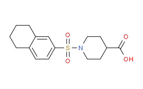 CAS No. 796079-89-5, 1-((5,6,7,8-Tetrahydronaphthalen-2-yl)sulfonyl)piperidine-4-carboxylic acid
