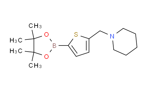 CAS No. 1218790-44-3, 1-((5-(4,4,5,5-Tetramethyl-1,3,2-dioxaborolan-2-yl)thiophen-2-yl)methyl)piperidine
