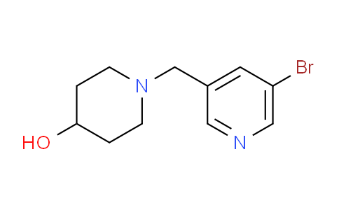 CAS No. 1296224-86-6, 1-((5-Bromopyridin-3-yl)methyl)piperidin-4-ol
