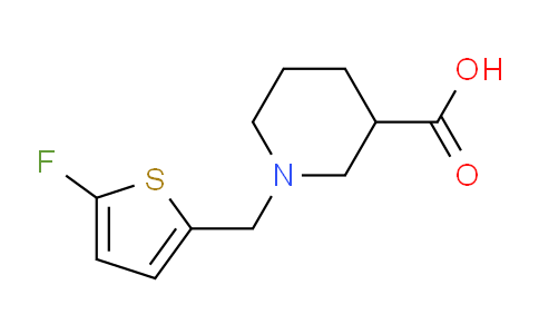 CAS No. 1245771-50-9, 1-((5-Fluorothiophen-2-yl)methyl)piperidine-3-carboxylic acid