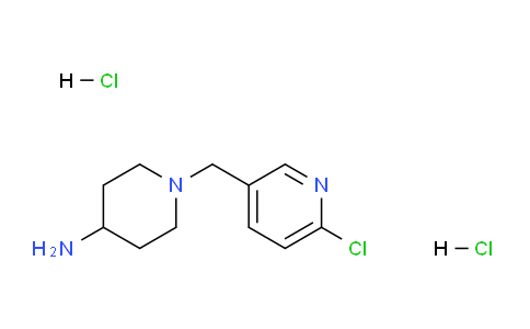 CAS No. 1185314-11-7, 1-((6-Chloropyridin-3-yl)methyl)piperidin-4-amine dihydrochloride