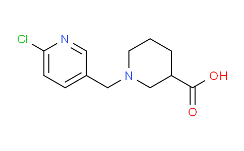 CAS No. 1119499-71-6, 1-((6-Chloropyridin-3-yl)methyl)piperidine-3-carboxylic acid