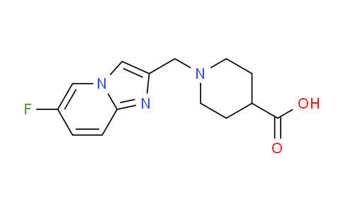 CAS No. 1707594-36-2, 1-((6-Fluoroimidazo[1,2-a]pyridin-2-yl)methyl)piperidine-4-carboxylic acid