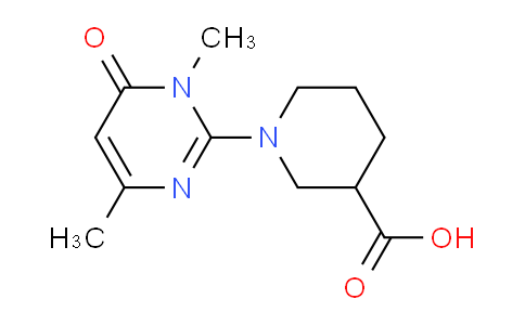 CAS No. 1713462-39-5, 1-(1,4-Dimethyl-6-oxo-1,6-dihydropyrimidin-2-yl)piperidine-3-carboxylic acid