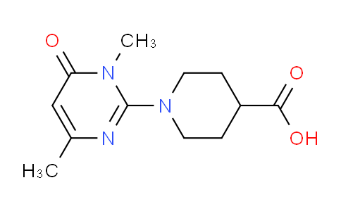 CAS No. 1708268-49-8, 1-(1,4-Dimethyl-6-oxo-1,6-dihydropyrimidin-2-yl)piperidine-4-carboxylic acid