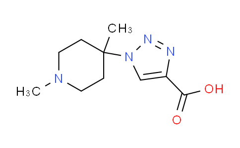 CAS No. 1707582-90-8, 1-(1,4-Dimethylpiperidin-4-yl)-1H-1,2,3-triazole-4-carboxylic acid