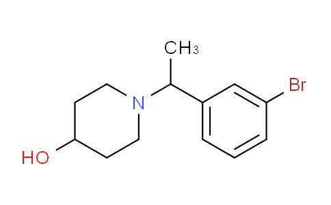 CAS No. 1704082-55-2, 1-(1-(3-Bromophenyl)ethyl)piperidin-4-ol