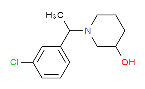 CAS No. 1033013-42-1, 1-(1-(3-Chlorophenyl)ethyl)piperidin-3-ol