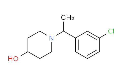 CAS No. 1146080-11-6, 1-(1-(3-Chlorophenyl)ethyl)piperidin-4-ol
