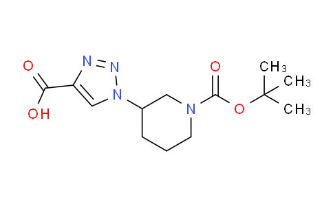 CAS No. 1334492-51-1, 1-(1-(tert-Butoxycarbonyl)piperidin-3-yl)-1H-1,2,3-triazole-4-carboxylic acid