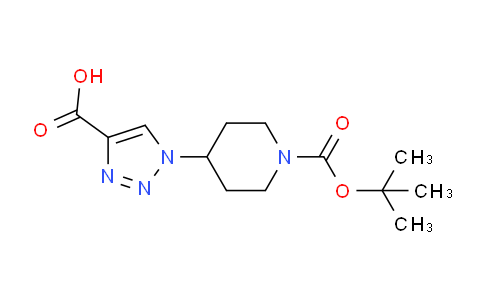 CAS No. 1119452-31-1, 1-(1-(tert-Butoxycarbonyl)piperidin-4-yl)-1H-1,2,3-triazole-4-carboxylic acid