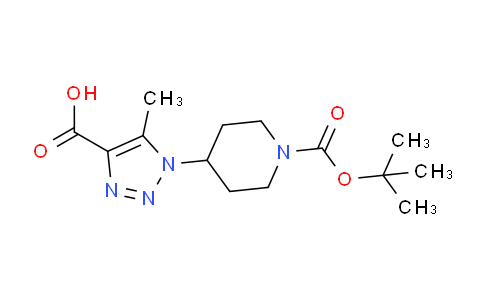 CAS No. 1240527-75-6, 1-(1-(tert-Butoxycarbonyl)piperidin-4-yl)-5-methyl-1H-1,2,3-triazole-4-carboxylic acid